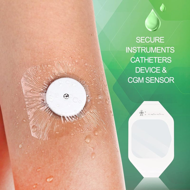 NeuHeils Transparent Film Dressing 2 38 x 2 34 100 Pack Waterproof Wound Cover Bandage Clear IV Catheter Tape Adhesive Patch Shower Shield - Image 5