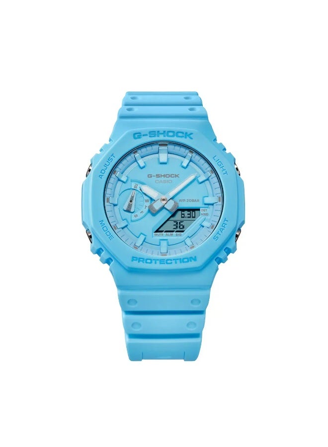 Casio G-Shock Analog-Digital Wrist Watch Light Blue - Image 4