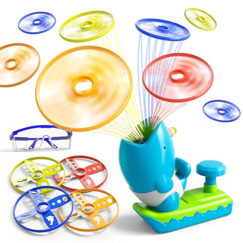 WATUDOU 29 PCS Flying Disc Launcher Outdoor Indoor Game Toys Gifts for 3 4 5 6 Year Old Kids Outdoor Outside Game Toys for Kids Boys Ages 35 48 Ideal 3 4 5 6 Year Old Boys Birthday Gifts - Image 1