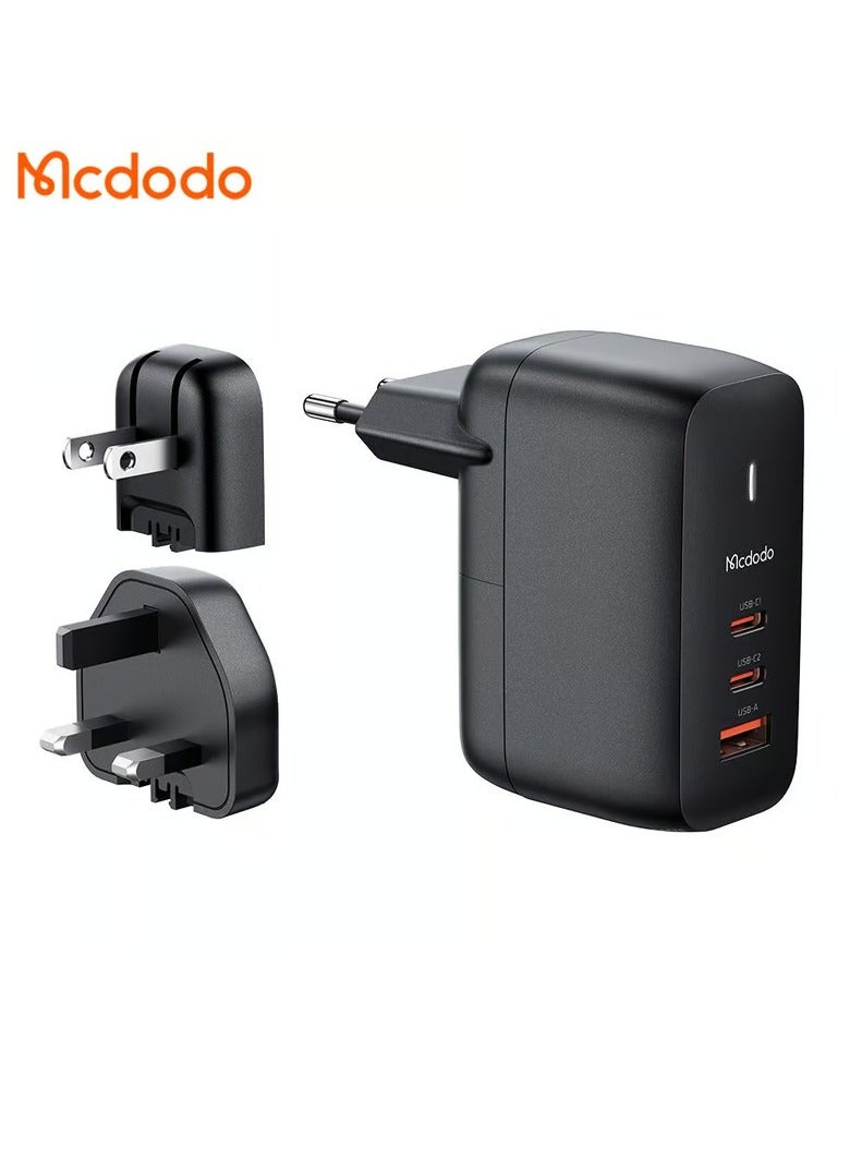 MCDODO CH8442  GaN 65W Dual Type-C + USB Mini Size Wall Charger Set - Image 2