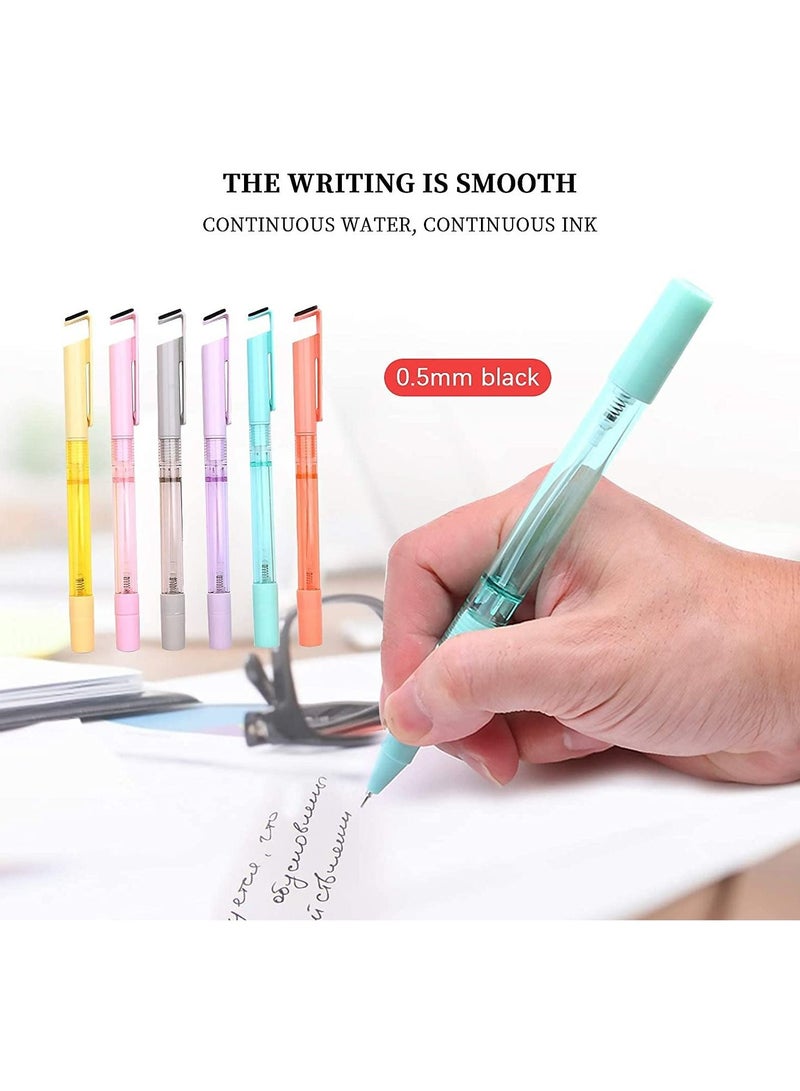 SYOSI Multifunction Gel Ink Pen, 12pcs 4-in-1 Cool Tech Tool Pens, Journal Planner Pens Cute Fun Pens 0.5mm Fine Point for Writing Journaling Taking Notes School Office Home, Macaron Spray Pen - Image 2