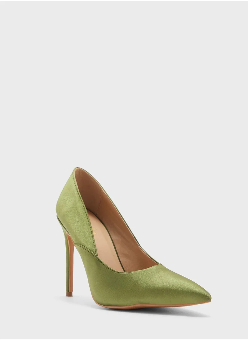 Khizana Satin Pointed Pump