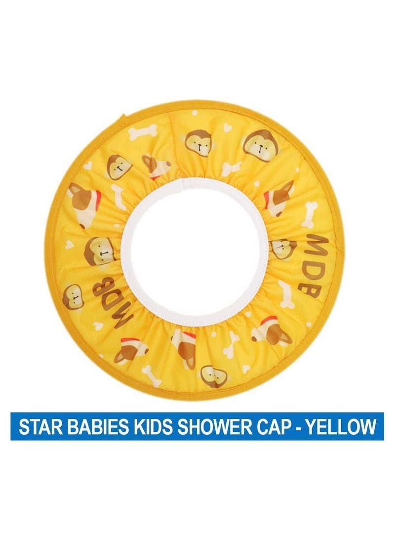 STAR BABiES قبعة استحمام للأطفال قابلة للتعديل - صفراء - Image 2