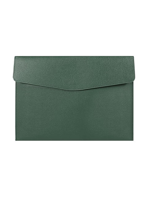 Faux Leather Document Bag A4 Paper File Bag Folder File Package Thickened Data Buckle Waterproof Business Document Bag