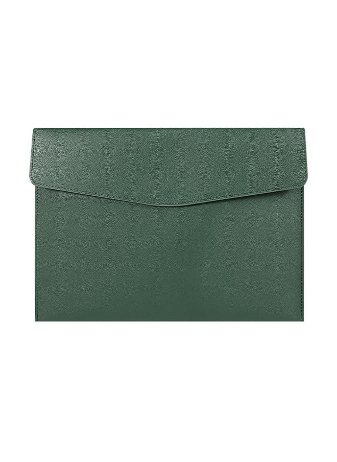 Faux Leather Document Bag A4 Paper File Bag Folder File Package Thickened Data Buckle Waterproof Business Document Bag