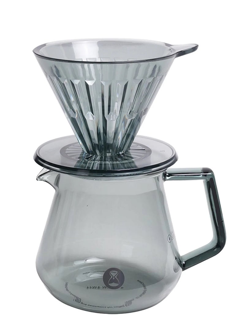 TIMEMORE Crystal Eye Brewer Set Dripper 01 Transparent Black - Image 1