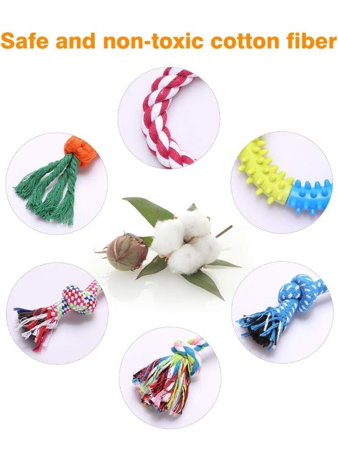 Coodipet 10 Pack Dog Chew Toys | Puppy Toys Dog Toys for Boredom | Indestructible Dog Toys with Rope Toys, Squeaky Toy | Dog Toy, Dog Teething Toys for Small & Medium Dogs - Image 2
