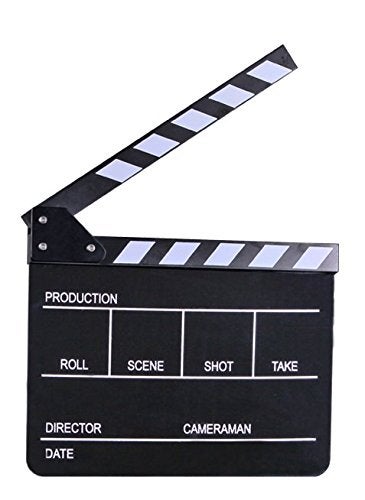 E-Image Professional Clapper Board with Black & White Stripe Slate for Film Video Movie Film Shooting (ECB-01) - Image 3