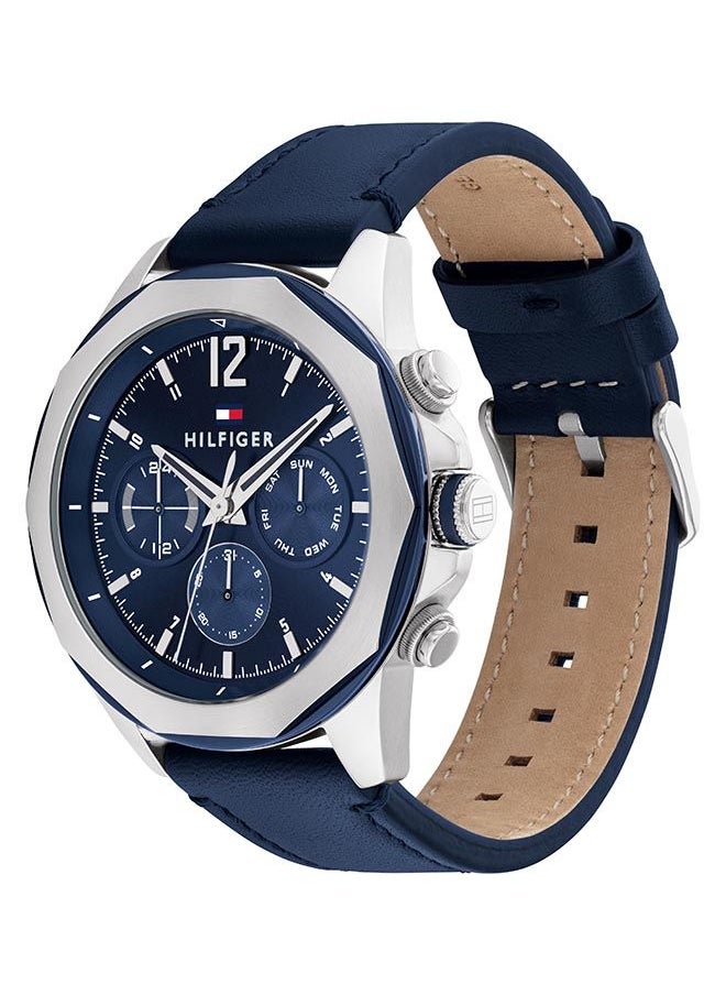 TOMMY HILFIGER Men Analog Round Shape Leather Wrist Watch 46 mm  - Image 2