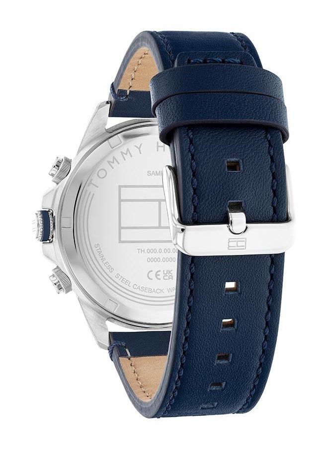 TOMMY HILFIGER Men Analog Round Shape Leather Wrist Watch 46 mm  - Image 3