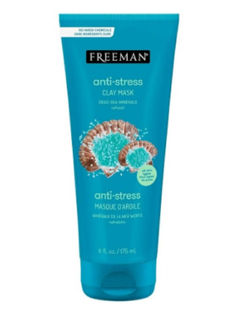 فريمان قناع الطين للوجه المضاد للتوتر مع معادن البحر الميت 175 مل - Image 1