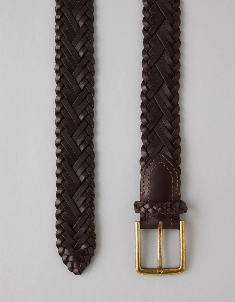 American Eagle AE Braided Leather Belt
