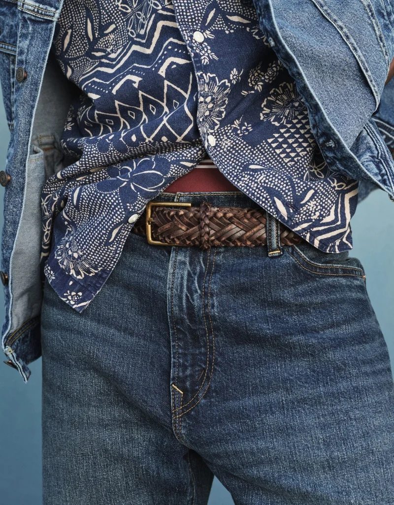 American Eagle  AE Braided Leather Belt for Men | Best Price UAE