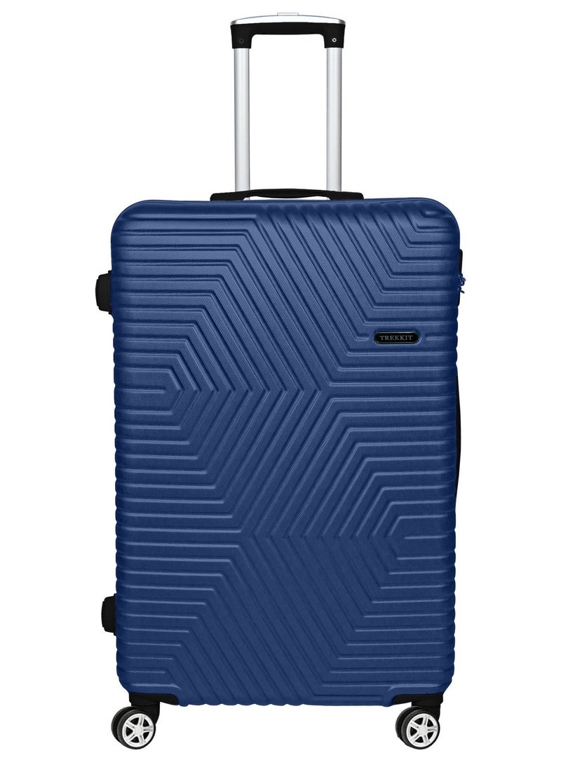 TrekKit Lightweight Carryon Luggage Bag - Hardshell Suitcase Spinner Luggage for Travel | ABS Luggage with 4 Spinner Wheels (Blue, 20 Inches (51 cm)) - Image 1