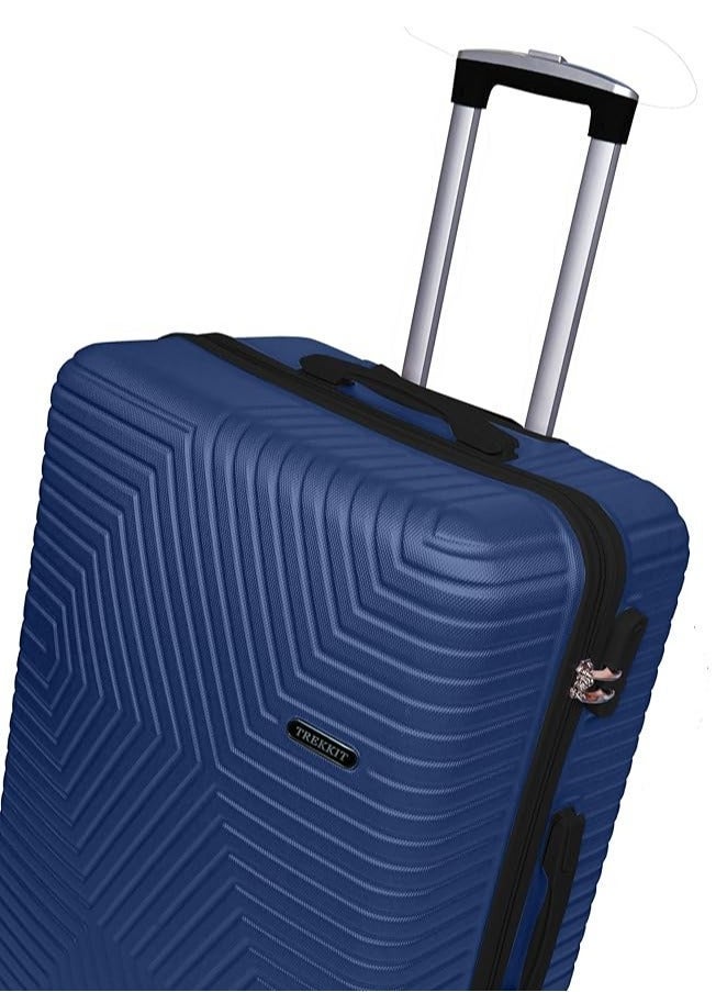 TrekKit Lightweight Carryon Luggage Bag - Hardshell Suitcase Spinner Luggage for Travel | ABS Luggage with 4 Spinner Wheels (Blue, 20 Inches (51 cm)) - Image 3