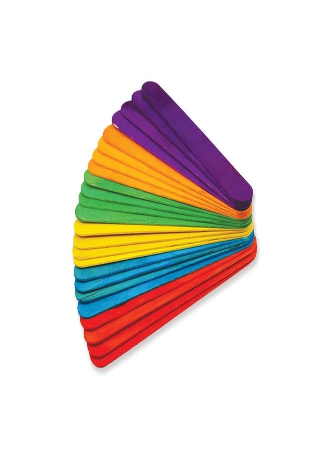 Multicraft Imports Krafty Kids UCH481S.F9 CW508 Craftwood Extra Jumbo Colored Craft Sticks, 7.88in by 1in, 24-Piece - Image 2