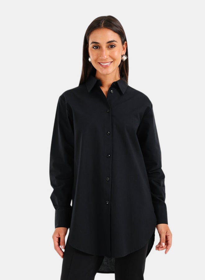 Carina High-Low Relaxed Shirt - Image 1