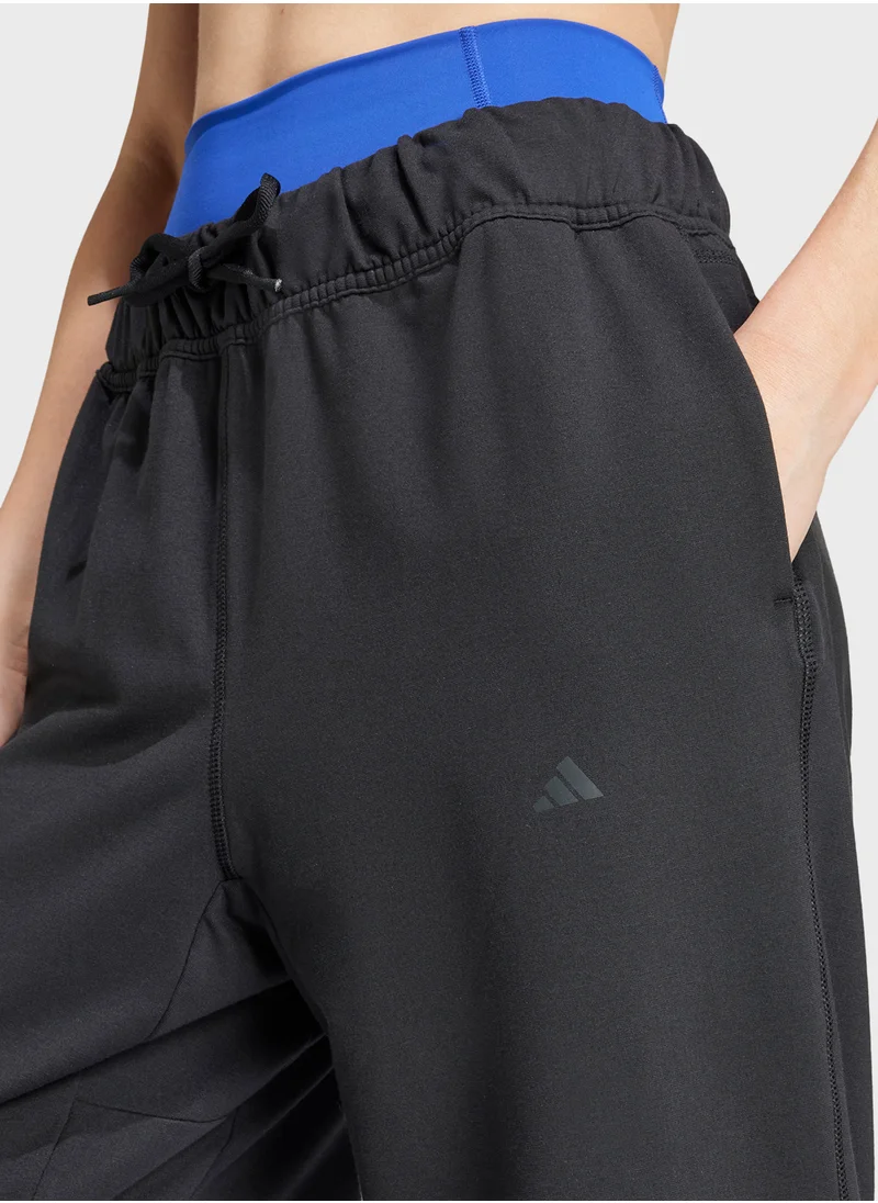 اديداس Power Loose Fit French Terry Sweatpants