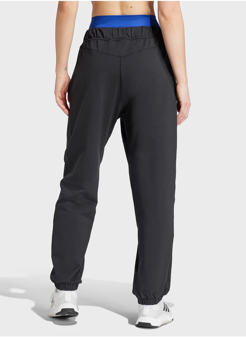 اديداس Power Loose Fit French Terry Sweatpants