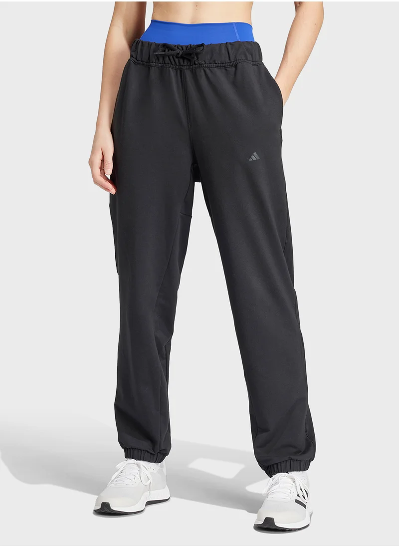 اديداس Power Loose Fit French Terry Sweatpants