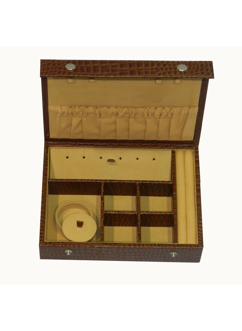 LAVERI LEATHER Laveri Jewellery Box Ring Necklace Earring Bracelet Storage Box Leather Multifunction Jewelry Organizer Box  - Image 3