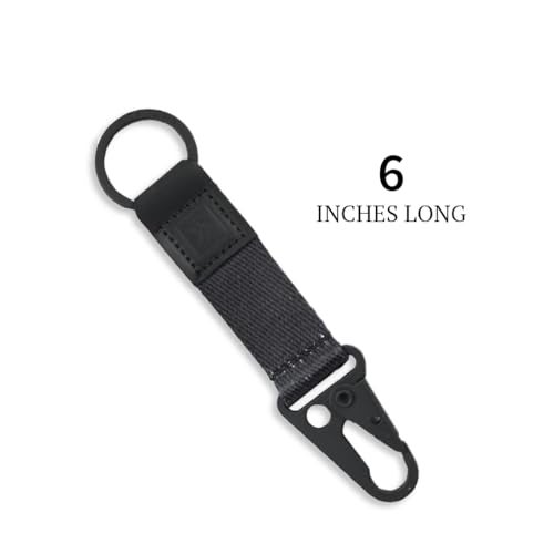 Thread Wallets Keychain Clip & Lanyard Hook: Durable Key Clip for Belt - Stylish & Compact Key Chain Clip for Keys, Keychain Lanyard Clips and Hooks for Easy Organization of Keys & Accessories (Black) - Image 4