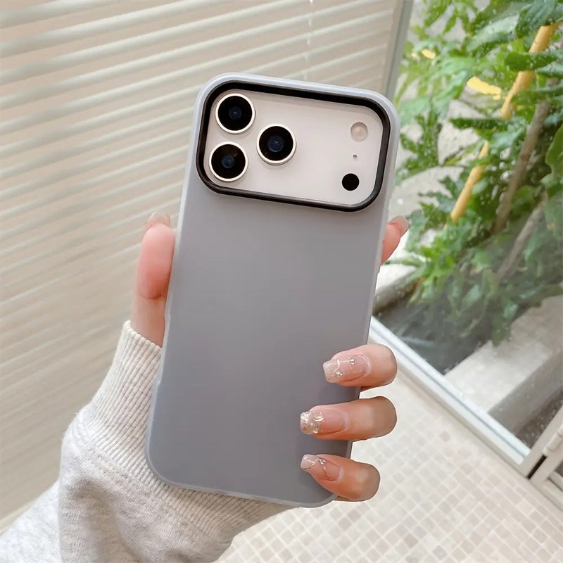 غطاء هاتف جيلي ملون ثنائي الاستخدام لهواتف iPhone 17 Pro Max و Pro و 17 و 17 Air - لمسة نهائية غير لامعة - Image 1