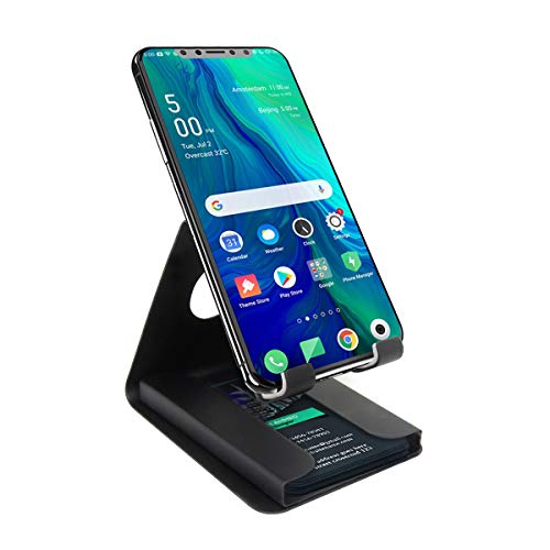 Portronics Modesk Plus POR-1196 Universal Mobile Phone Stand with Card Holder (Black) - Image 1