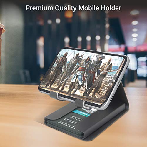 Portronics Modesk Plus POR-1196 Universal Mobile Phone Stand with Card Holder (Black) - Image 2