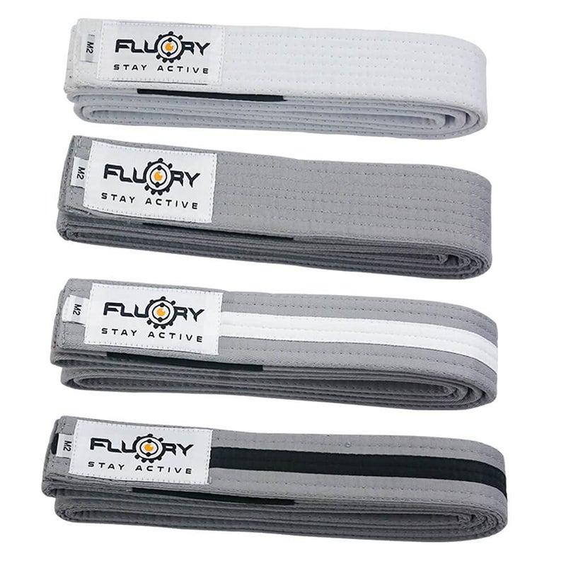 FLUORY FLUORY BJJ Belt for Kids, Brazilian Jiu Jitsu Belts Made of 100% Cotton  - Image 1