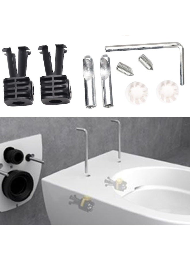 Royal Apex Universal Toilet Fixing Kit Stainless Steel Wall Hung Toilet Bolts Lid Screws And Top Fixing Hinges  - Image 4