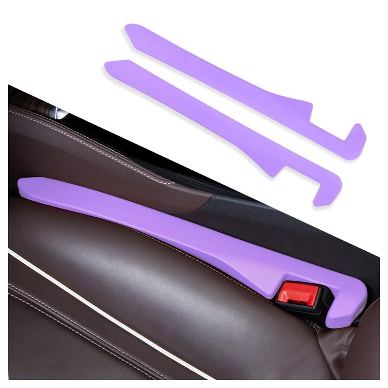 IHOTDER 2PCS Car Seat Gap FillerSuper Flexible Car Side Seat Gap Filler CCar interior AccessoriesUniversal Car Organizer Between Seats for Tightly Filling Seat Gaps Purple2PCS - Image 2