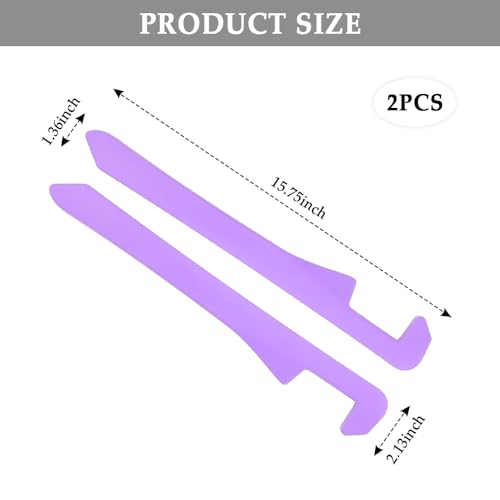 IHOTDER 2PCS Car Seat Gap FillerSuper Flexible Car Side Seat Gap Filler CCar interior AccessoriesUniversal Car Organizer Between Seats for Tightly Filling Seat Gaps Purple2PCS - Image 3