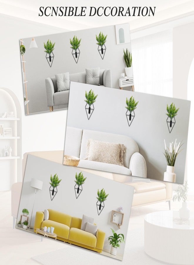 Neiteli 3 Pcs Wall Plants Artificial Decor,Boho Wall Decor,Home Office Living Room Wall Decor(Eucalyptus) - Image 5
