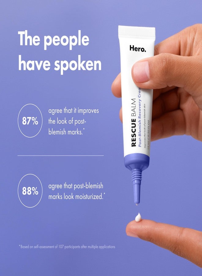 Hero Cosmetics هيرو كوزمتيكس بلسم الإنقاذ الصيغة الأصلية الجديدة كريم ما بعد البثور لتعزيز الترطيب وتحسين مظهر علامات ما بعد البثور. مختبر جلدياً. صيغة جديدة. لن تسد المسام. 15 مل - Image 5