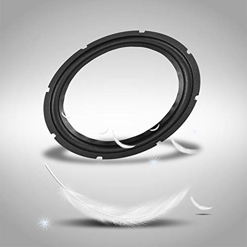 ZERONE حلقة محيط مكبر الصوت المطاطية المثقوبة مقاس 10 بوصات من زيرون، قطع غيار استبدال حلقة محيط مضخم الصوت لإصلاح مكبر الصوت أو DIY (أسود) - Image 5