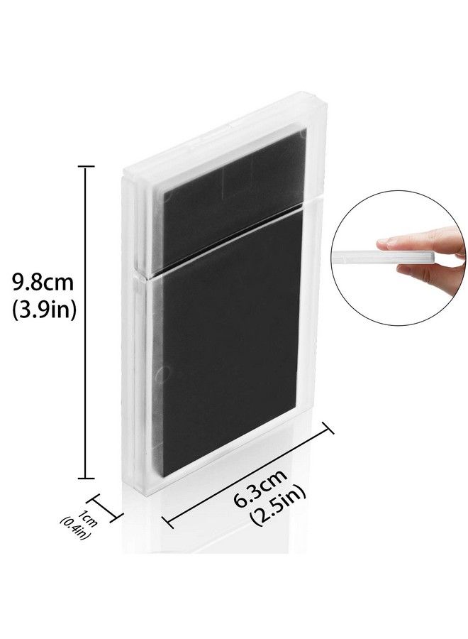 Frienda 6 Pack Plastic Business Card Holder Clear Pocket Business Card Case Slim Business Card Wallet Protable Business Name Card Box For Men And Women  - Image 4
