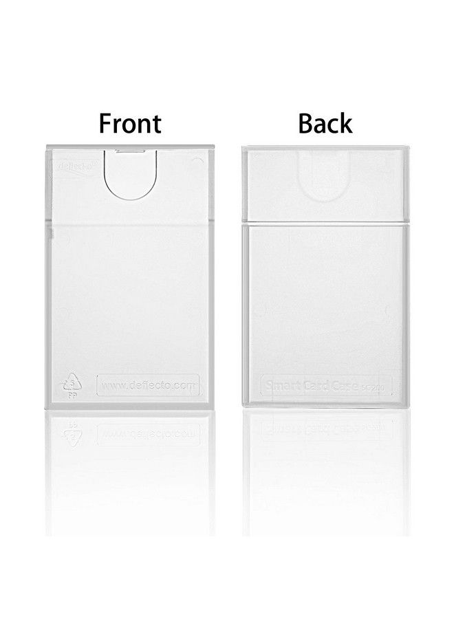 Frienda 6 Pack Plastic Business Card Holder Clear Pocket Business Card Case Slim Business Card Wallet Protable Business Name Card Box For Men And Women  - Image 5