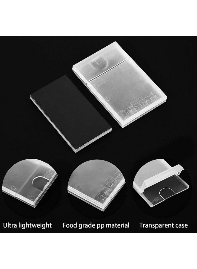 Frienda 6 Pack Plastic Business Card Holder Clear Pocket Business Card Case Slim Business Card Wallet Protable Business Name Card Box For Men And Women  - Image 3