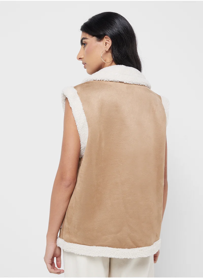 فيرو مودا Zip Detailed Waistcoat