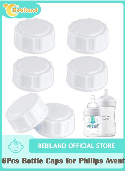 6 Count Travel Bottle Caps Compatible with Avent Bottles, Bottle Lids Replacement