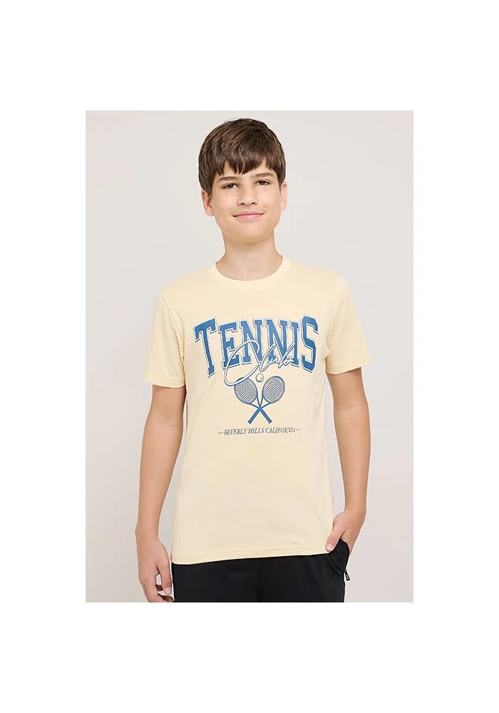 R&b Typography Print T-Shirt With Crew Neck and Short Sleeves