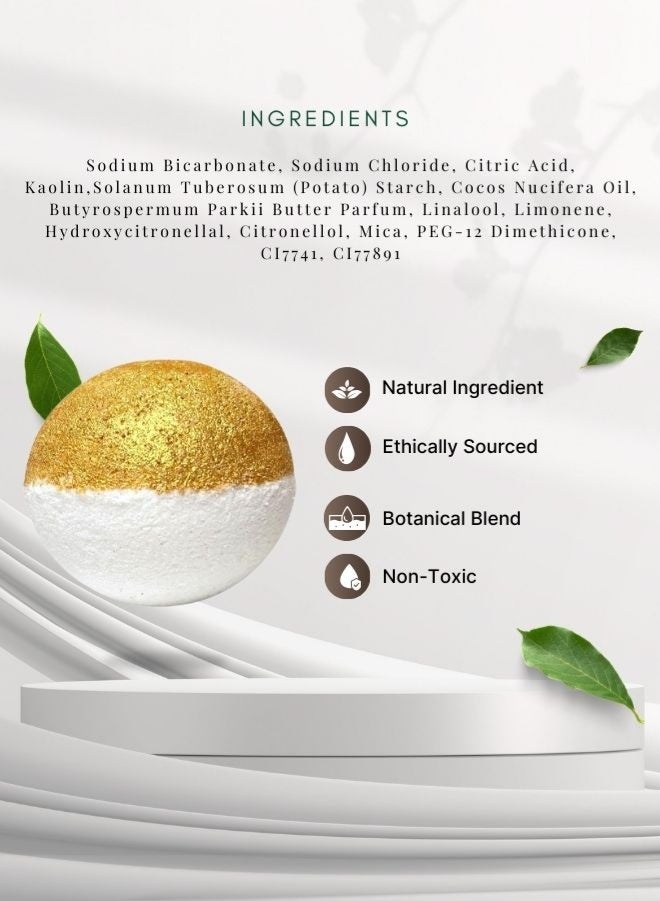 Soap&Friends Natural Bath Bomb Gift Set with Argan, Lemongrass and Lavender, Triple Aroma Bath Bombs Set for Relaxing Soak, Daily Self Care and Spa Bath Experience - Image 3