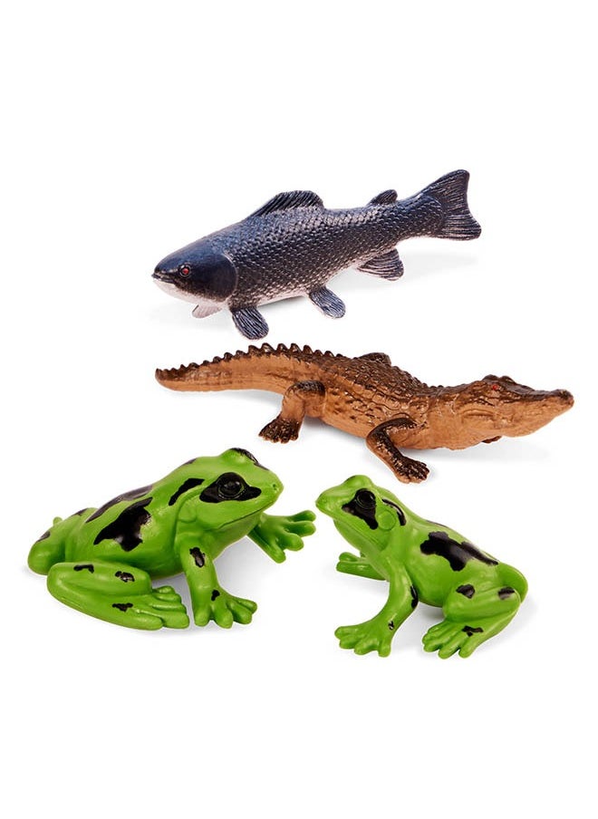 Terra by Battat 8 Pcs River Animals Tube, River Animals Set-Ensembled Animaux De La Riviere, Realistic looking Mini 8-12 cm Plastic Animal Figure Toys for kids 3+ Years  - Image 3