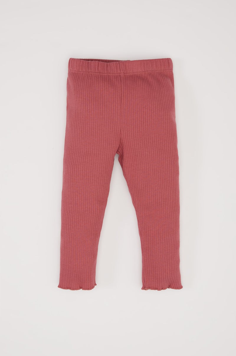 ديفاكتو طقم بيبي بناتي تيشيرت وبنطلون مضلع قصة عادية - قطعتين - Image 2