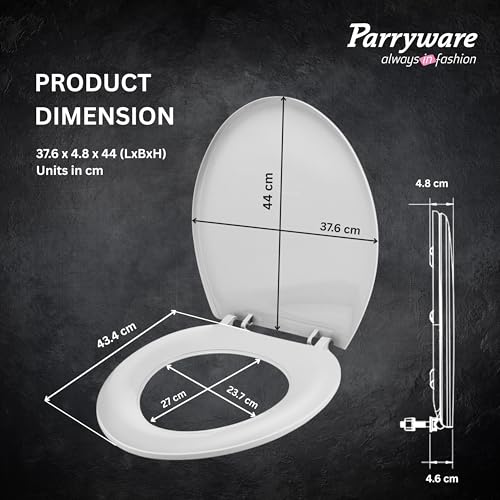 Parryware Petite Plus Seat Cover |E83091C |White Seat Cover | for Bathroom Fixtures - Image 3