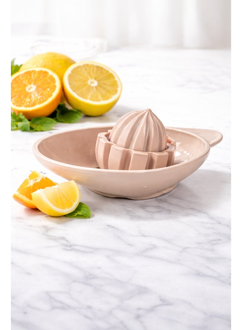 Manual lemon squeezer with a practical design