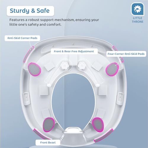 StarAndDaisy Potty Training Seat – Child Safety Buckle Fixation Technology/Potty Seat for Kids 1-5 Years/Baby Potty Seat with Comfortable Soft Cushion, Splash Proof Design, Anti Skid Legs - Image 2