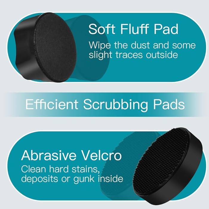 VAYINATO ® Mini Magnetic Aquarium Fish Tank Algae Glass Cleaner Scrubber | Suitable for 6-8 MM Thickness Glass | Colour May Varry (Black,White,Blue) by Petzlifeworld - Image 4