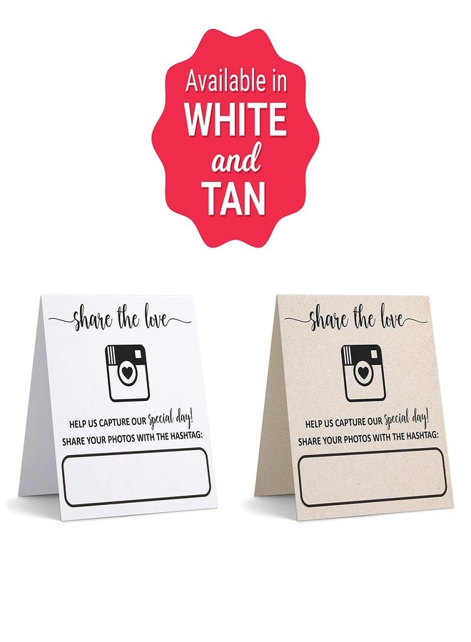 321 دن لافتات هاشتاج زفاف 321Done، مقاس 5x5، مطوية، صنع في الولايات المتحدة الأمريكية - بطاقات طاولة - مربعة كبيرة قابلة للكتابة عليها، تحمل عبارة "Oh Snap Photo Share Love" - مجموعة من 10 قطع - Image 5
